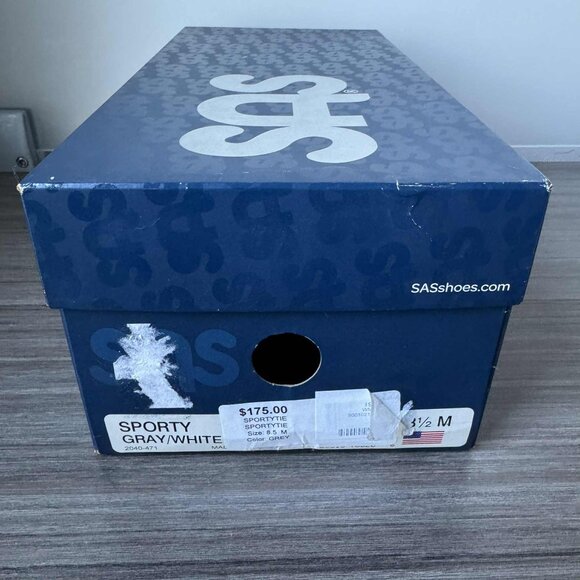 SAS Sporty Women's Lace Up Tennis Shoes $175 in Grey / White - Picture 13 of 15